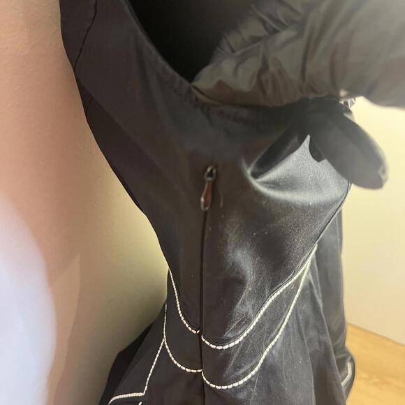 Love Moschino Women's Tea Length Dress Size‎ 8 Black Cotton - Picture 8 of 10